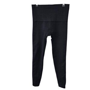 SPANX Look At Me Now Seamless Leggings, Black, Shaping Waist, Size XL